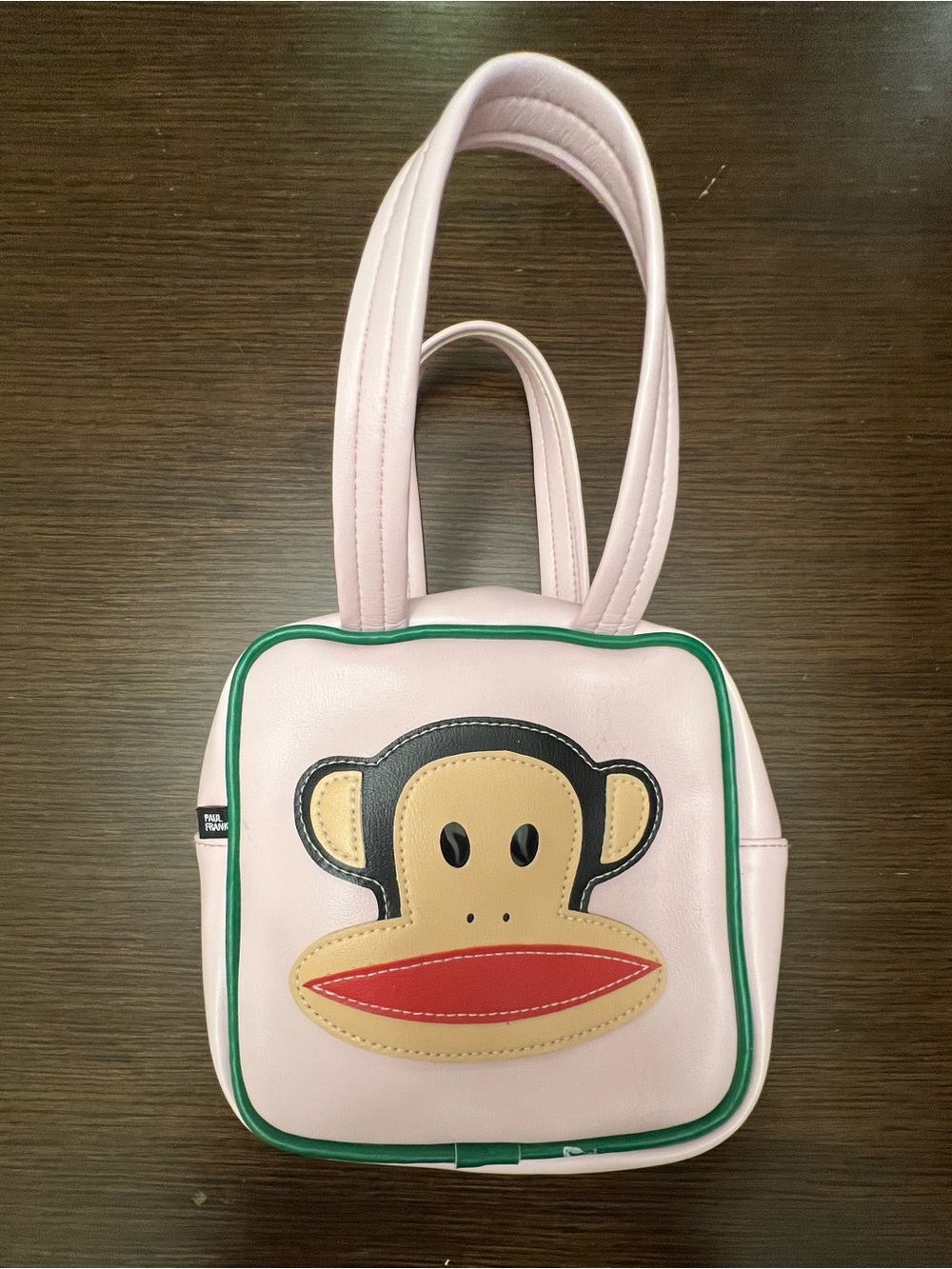 Paul Frank Julius 2007 Mini Pink Handbag Purse Y2K Monkey Face Box Bag